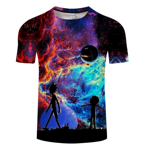 R&M galaxy 3D shirt - thememeshops
