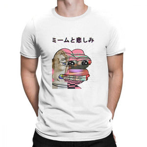 Vaporwave Pepe japanese meme shirt - thememeshops