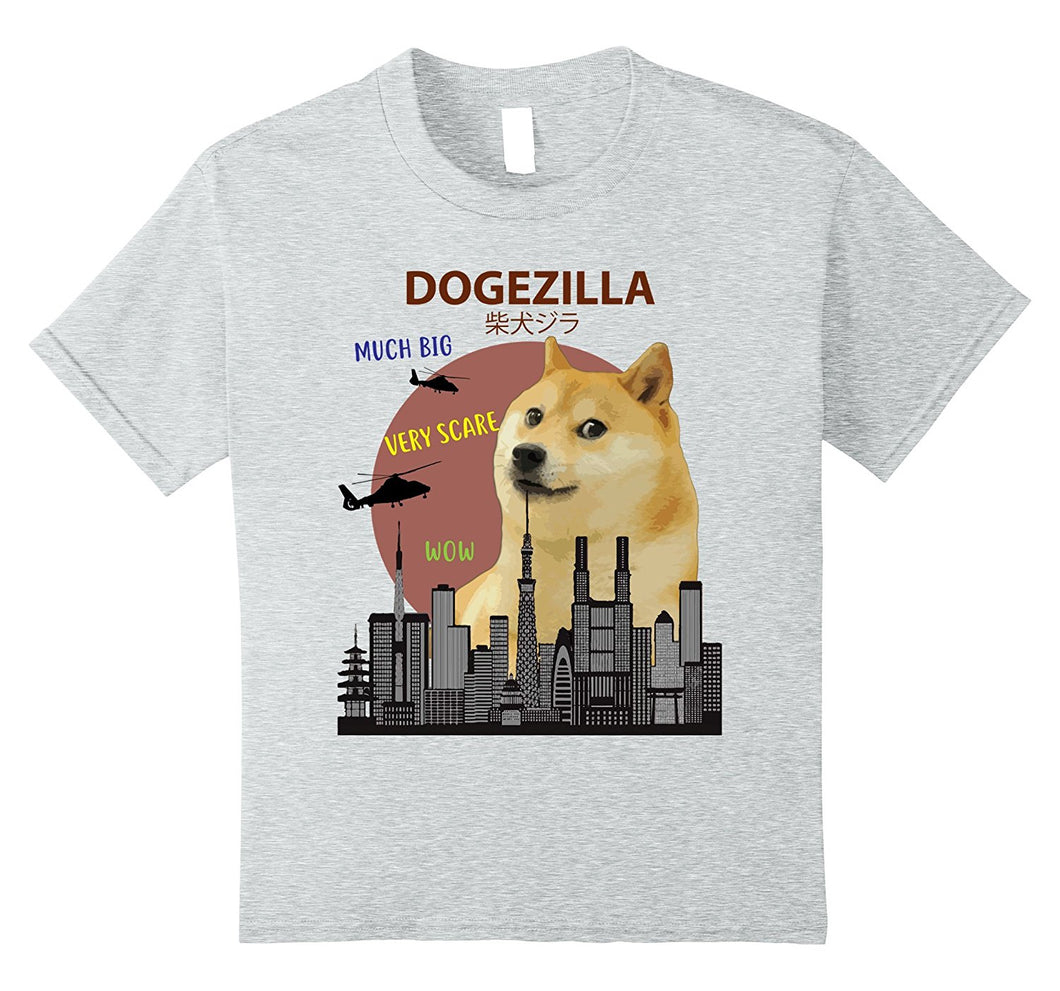 Dogezilla attacking city meme shirt - thememeshops